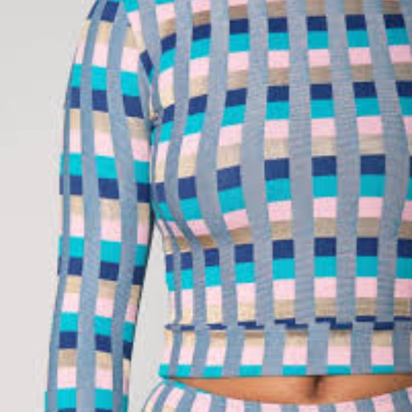 New SEEA Palomar Crop Swim Top Rashguard Size Small - Picture 3 of 8